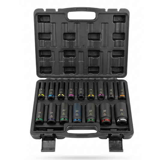 Профессиональный набор ударных торцевых ключей FTools FT1004 (16 предметов, привод 1/2 дюйма)