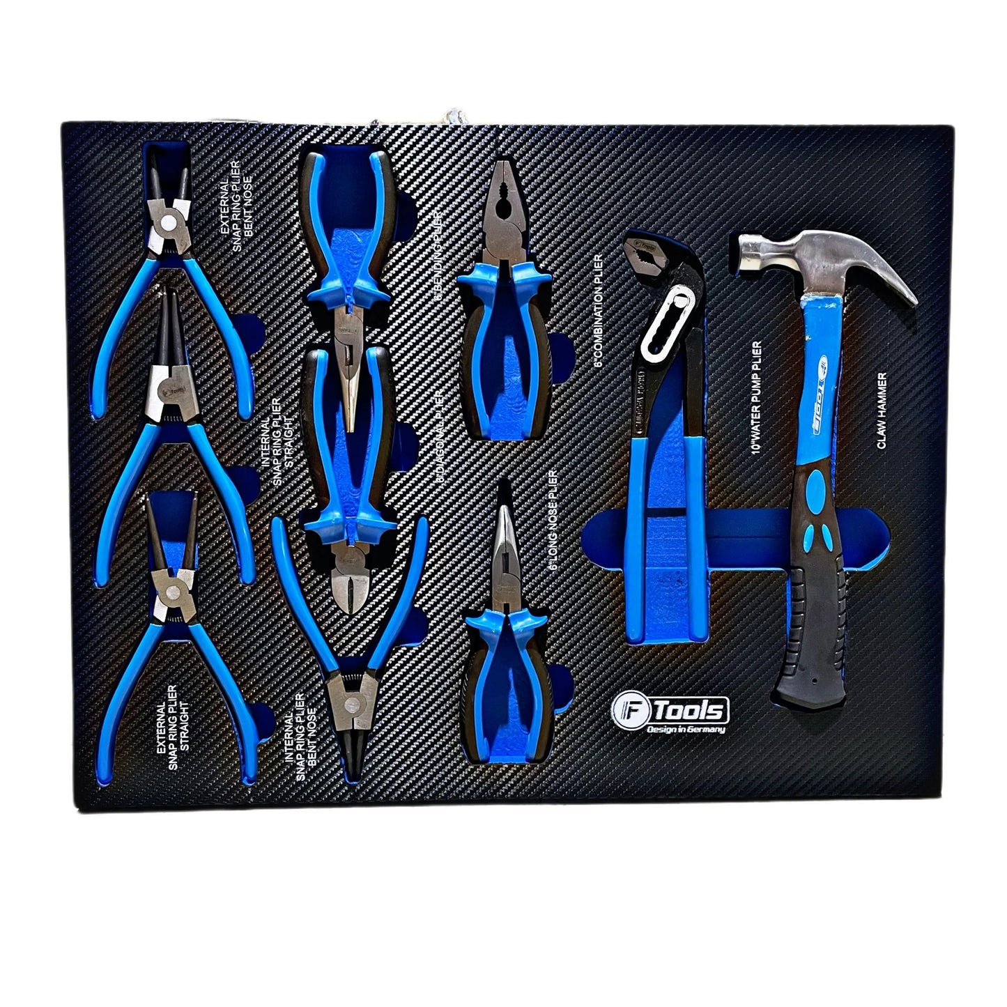 FTools mobilie instrumentu ratiņi ar 7 atvilktnēm (7/7 atvilktnes), melni.
