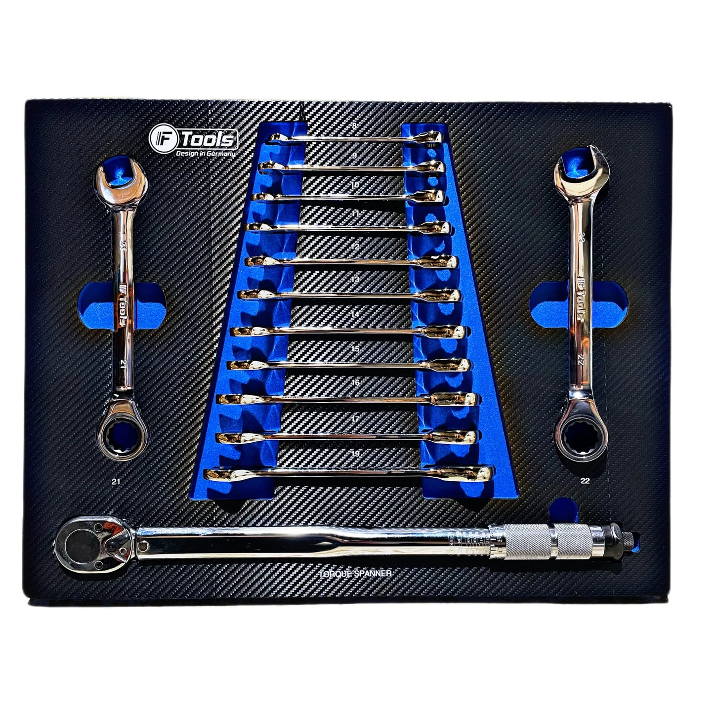FTools mobilie instrumentu ratiņi ar 7 atvilktnēm (7/7 atvilktnes), melni.