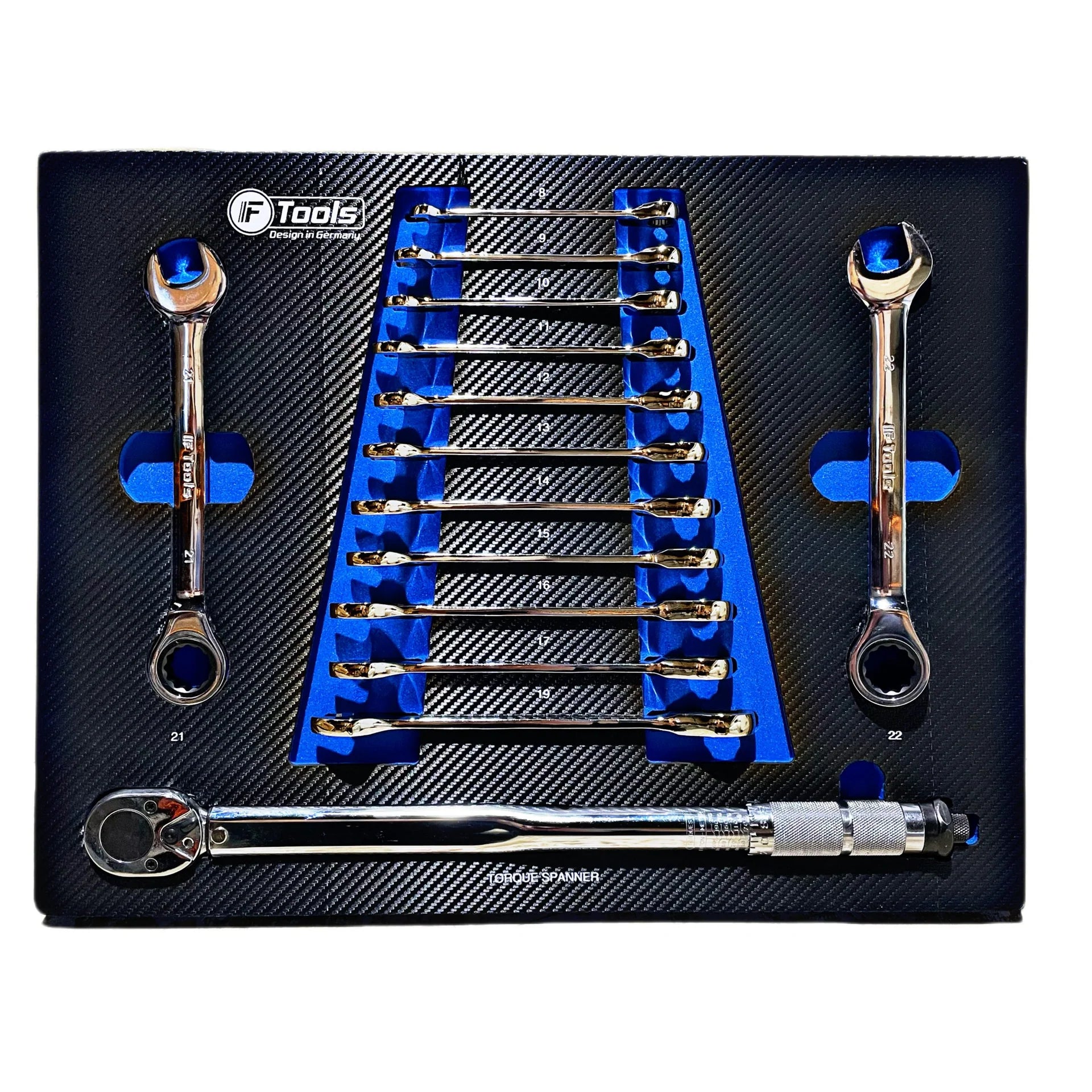 FTools mobilie instrumentu ratiņi ar 7 atvilktnēm (7/7 atvilktnes), melni.