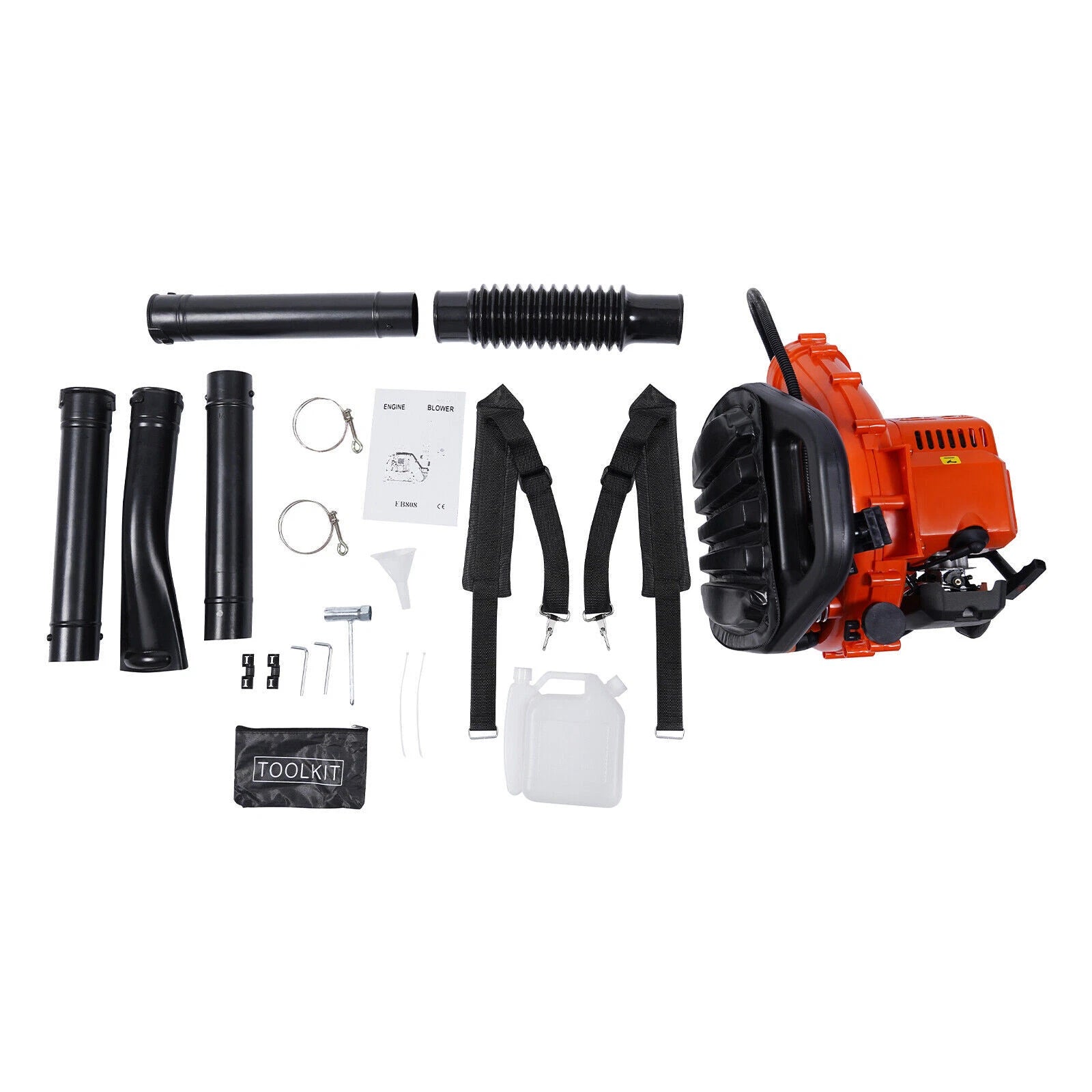 FTools mugursomas tipa vēja pūtējs ar benzīna dzinēju, 42,7 cm³, 82 m/s, 2 taktu, 1,25 kW