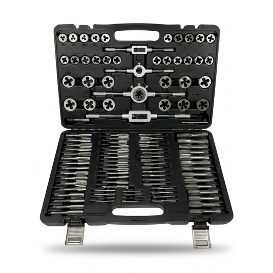 FTools profesionālais metrisko vītņurbju un vītņgriežu komplekts (110 gab.)