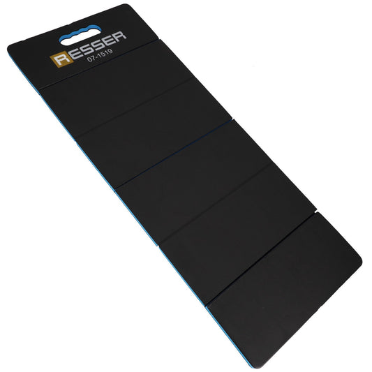 Salokāms mehāniķa aizsargpaklājs 1200 × 450 × 22 mm ir praktisks un ērts servisa paklājiņš, kas paredzēts darbam ceļos, sēdus vai guļus pozīcijā. Izgatavots no izturīgām EPE putām, tas nodrošina efektīvu izolāciju no aukstuma un cietām virsmām, savukārt salokāmā konstrukcija atvieglo transportēšanu un uzglabāšanu.