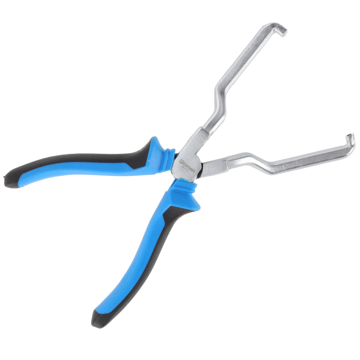 Resser degvielas vadu ātro savienotāju knaibles drošai degvielas šļūteņu atvienošanai. Ergonomiski rokturi, instrumentu tērauda. Nebojā plastmasas savienotājus.