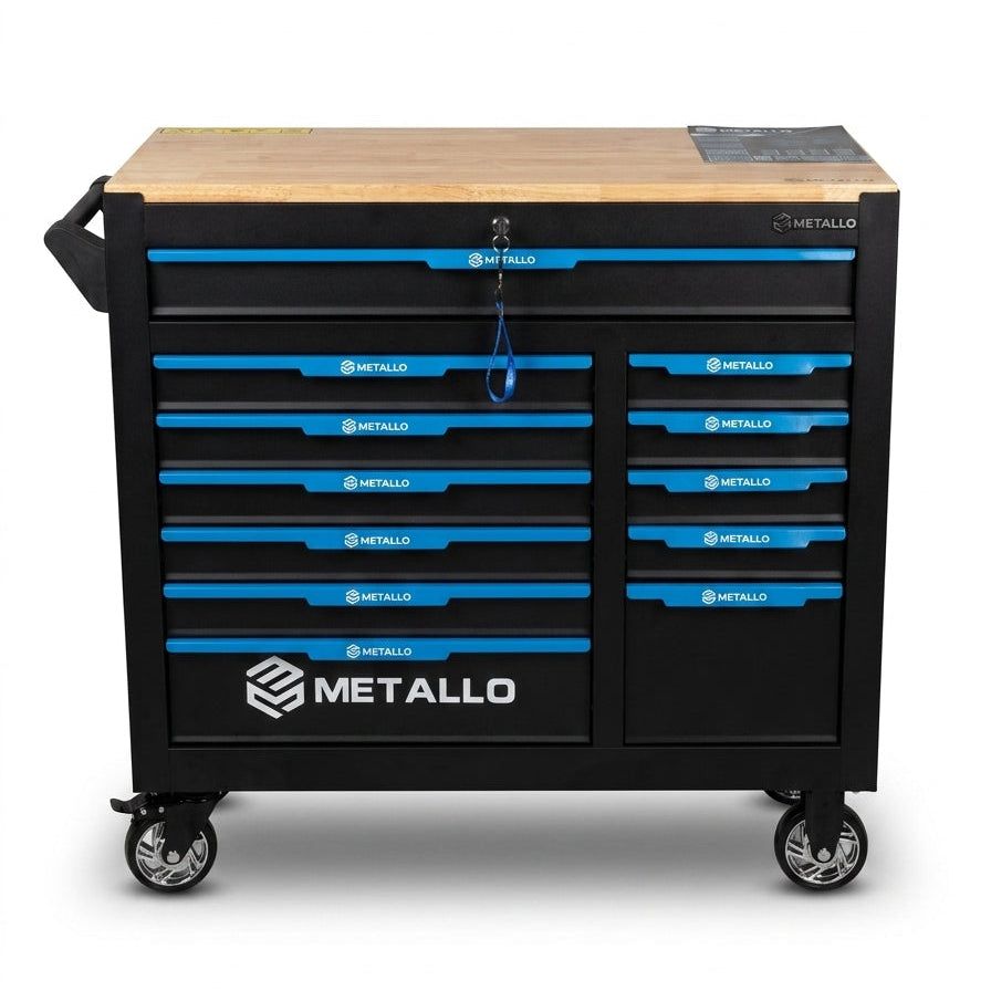 METALLO Tool Trolley (12 Drawers) with Complete Tool Set