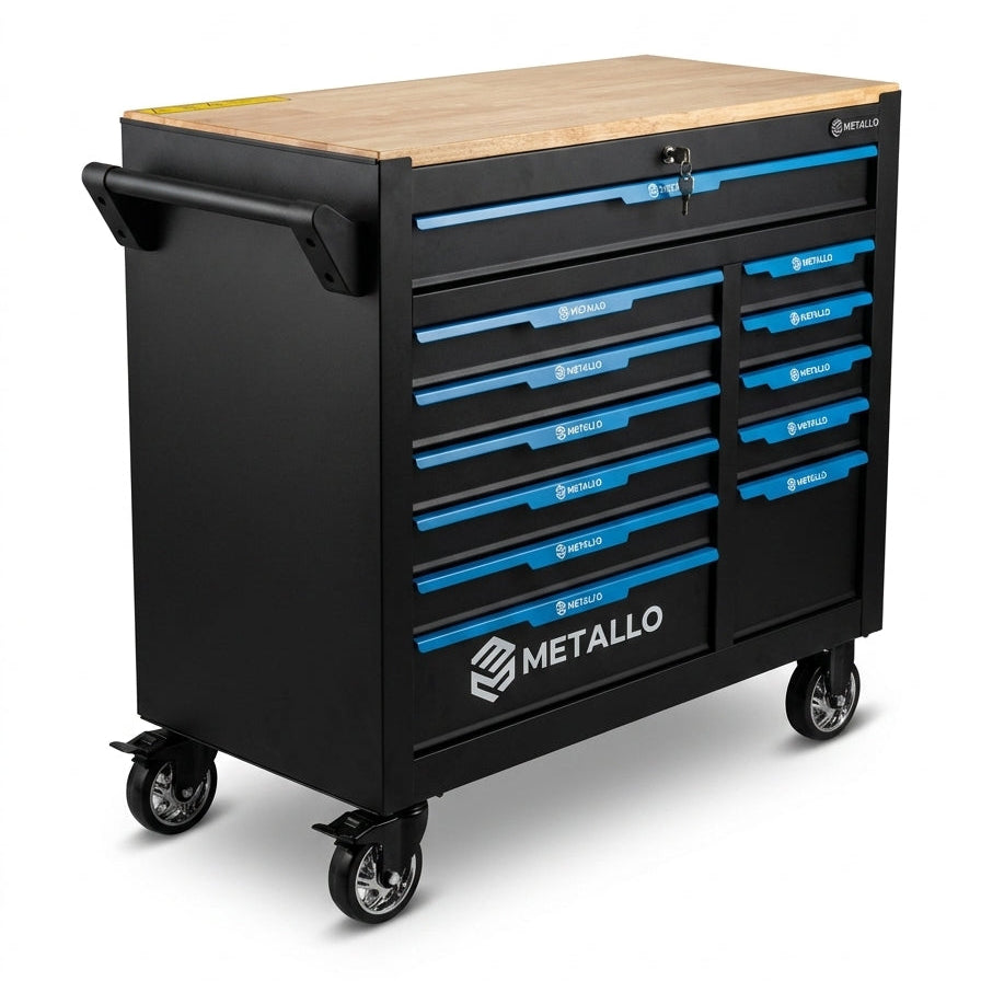METALLO Tool Trolley (12 Drawers) with Complete Tool Set