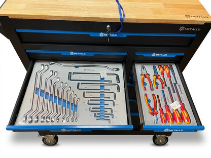 METALLO Tool Trolley (12 Drawers) with Complete Tool Set