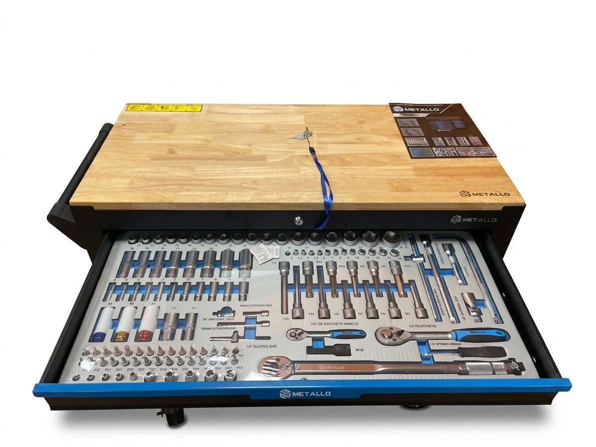 METALLO Tool Trolley (12 Drawers) with Complete Tool Set