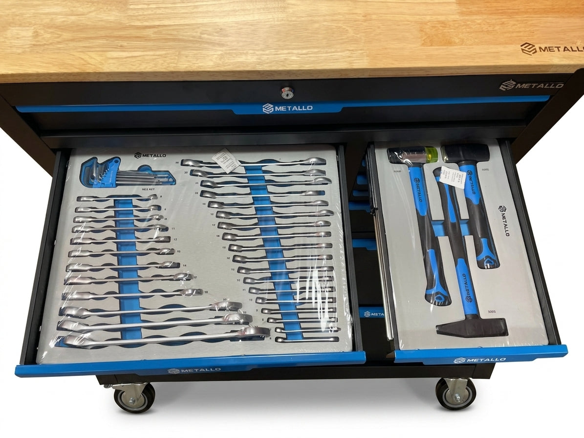 METALLO Tool Trolley (12 Drawers) with Complete Tool Set