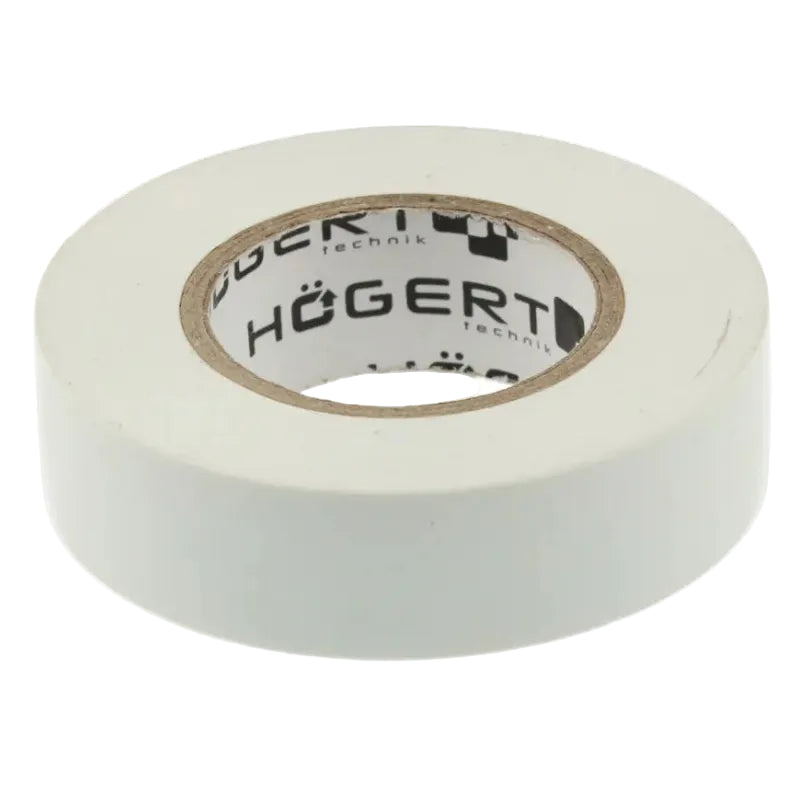 HOEGERT Insulating tape 0.13 x 19 mm x 20 m, white