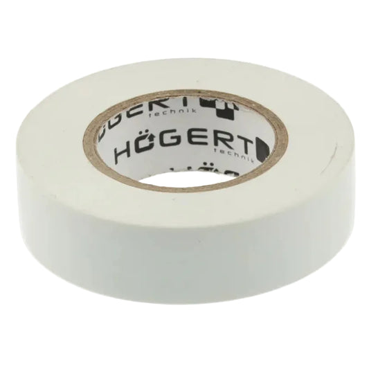 HOEGERT Insulating tape 0.13 x 19 mm x 20 m, white