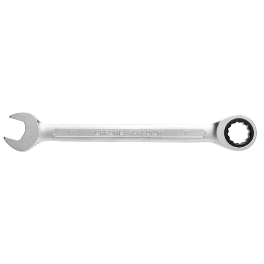 Combination ratchet spanner, CrV steel, 6 mm, 72T