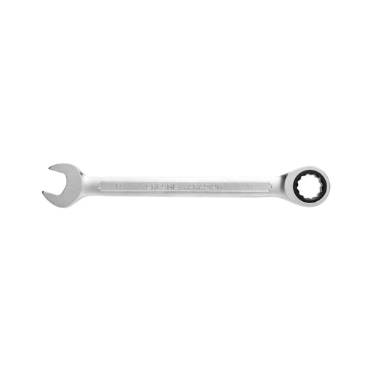 Combination ratchet spanner, CrV steel, 19 mm, 72T