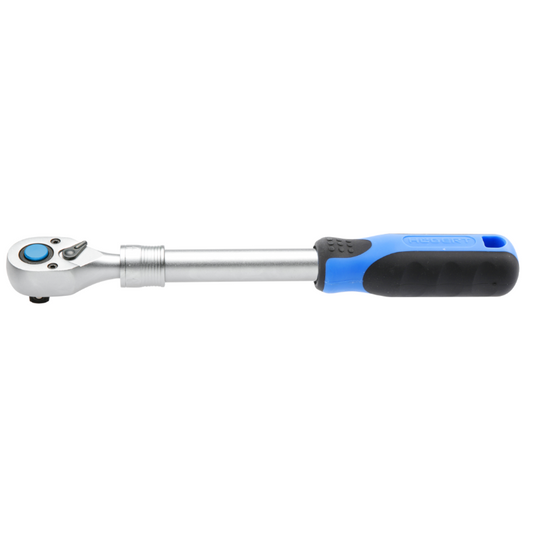 Telescopic ratchet handle 1/2", 72T, CrV steel, quick release