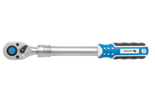 Telescopic ratchet handle 1/2", 72T, CrV steel, quick release