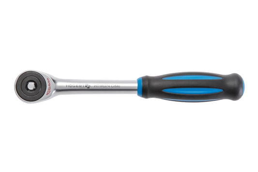 Pivoting ratchet handle 1/4", 60T, CrMo steel