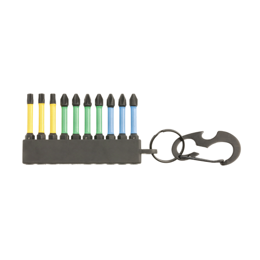 Impact Screwdriver Bit Set, 10 Pieces, 50 mm