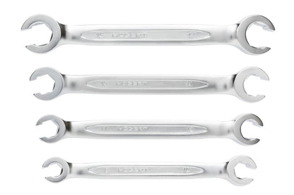 Uzgriežņu atslēgu komplekts uzgriežņiem ar uzliesmojošām caurulēm, 4 gab., 8–17 mm