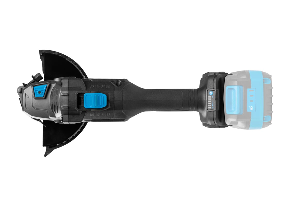 Bezsuku leņķa slīpmašīna ar regulējamu ātrumu 125 mm 18 V