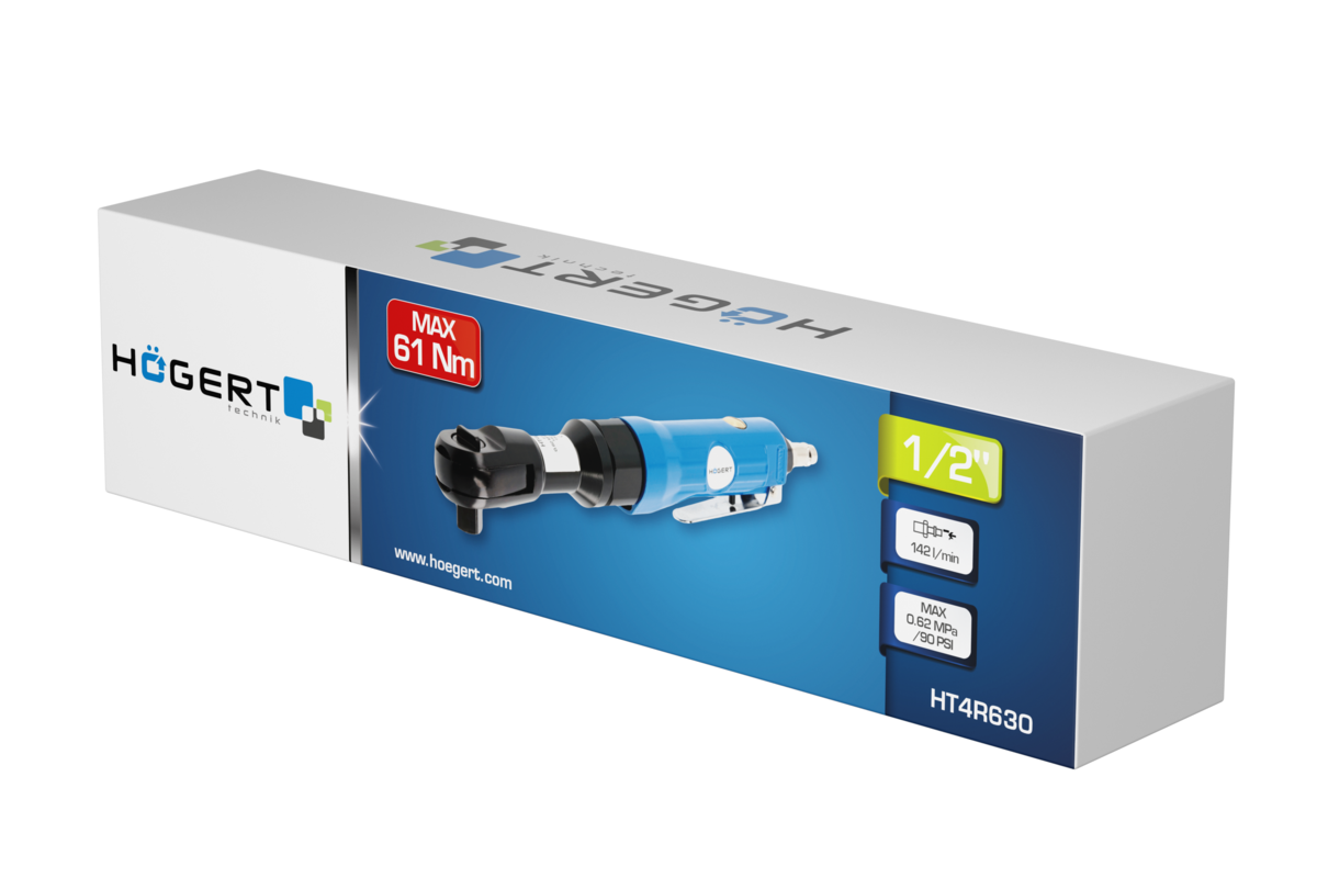 Pneimatiskā sprūdatslēga 1/2", 61Nm