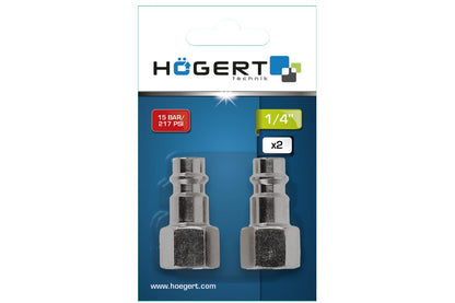 Quick connector terminal female 1/4", 2 pcs