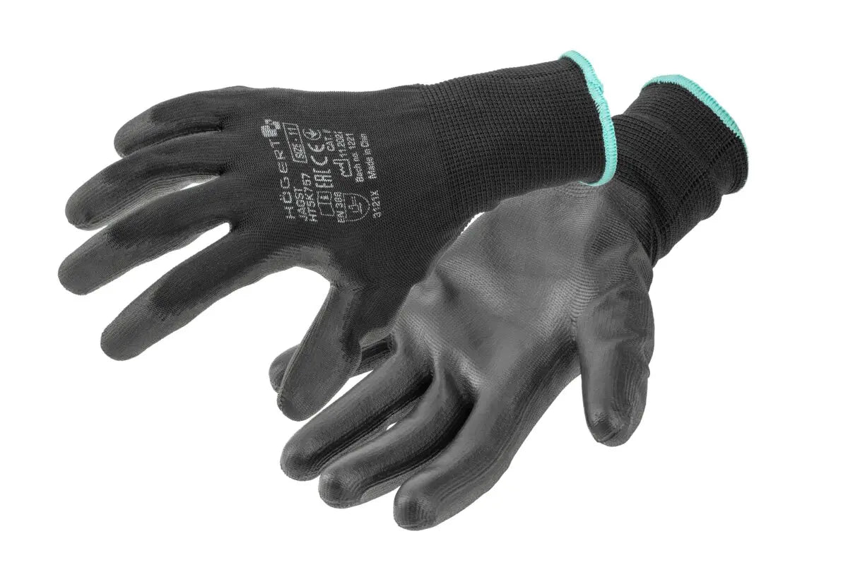 JAGST Polyurethane Coated Work Gloves (HT5K757-11, Size 11, 12 Pairs)