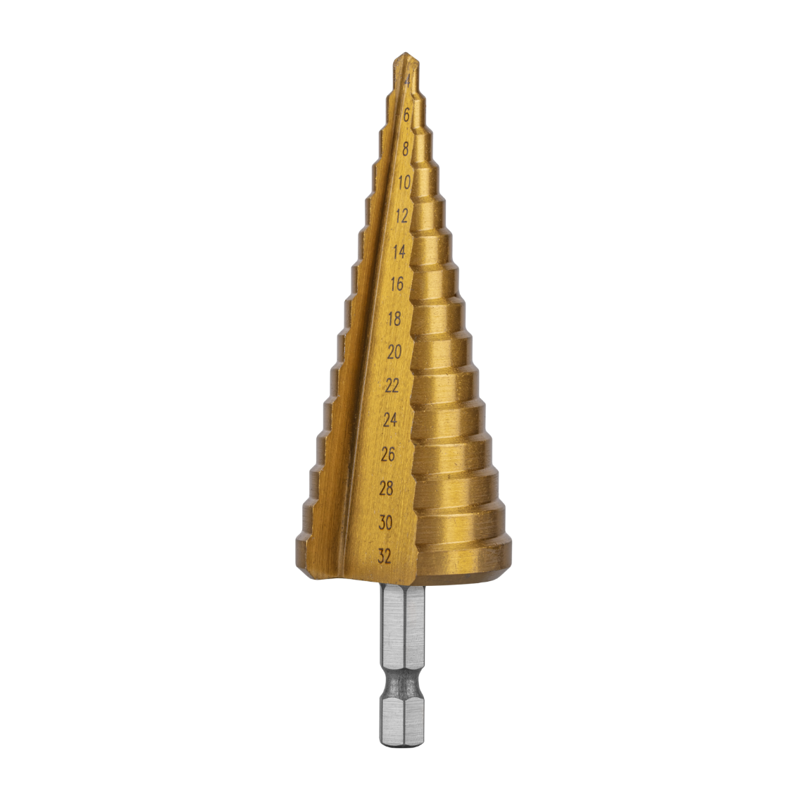 HSS Step Drill Bit, 4-20 mm