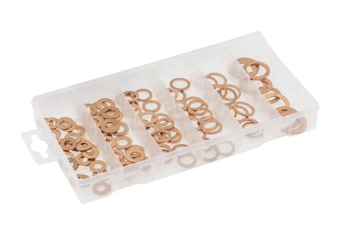 HOEGERT Set of copper washers, 110 pcs.