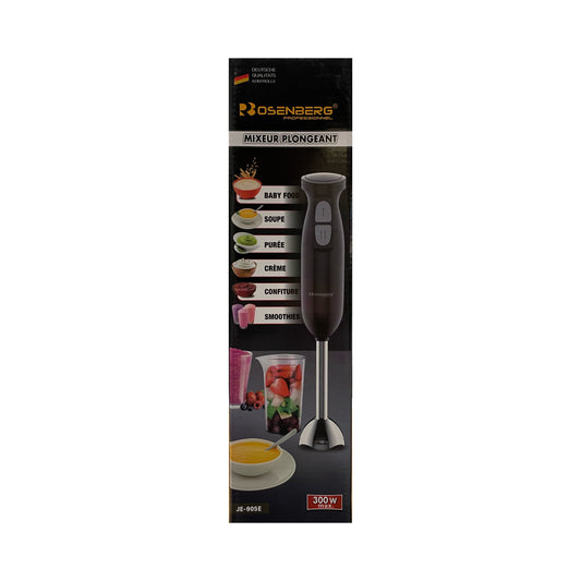Hand blender packaging on white background
