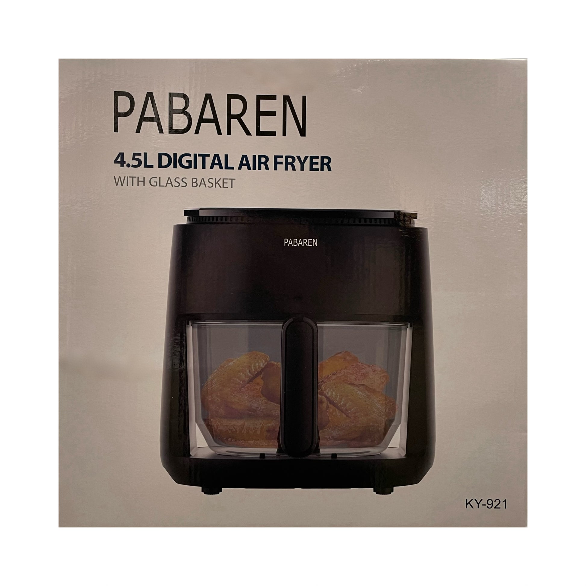 Image of air fryer packaging