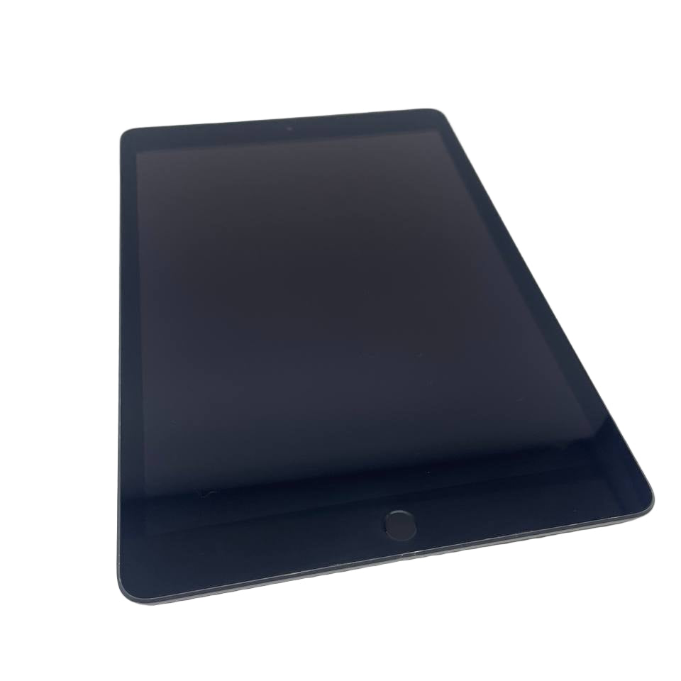 Black tablet on a white background