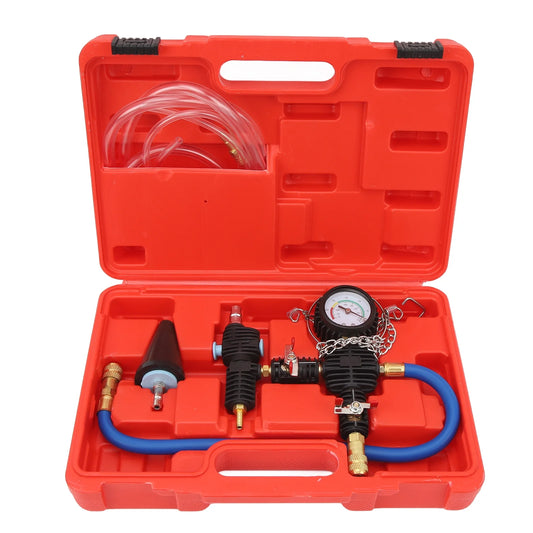 Instrumentu komplekts dzesēšanas sistēmas vakuuma uzpildīšanai, dzesēšanas šķidruma uzpildīšanai, instrumentu komplekts radiatora uzpildīšanai ar dzesēšanas šķidrumu