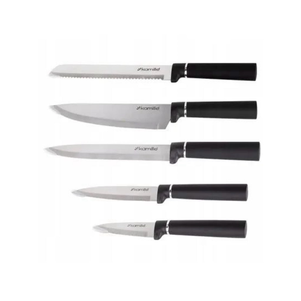 Kamille KM-7620 6 daļu virtuves nažu komplekts ar statīvu