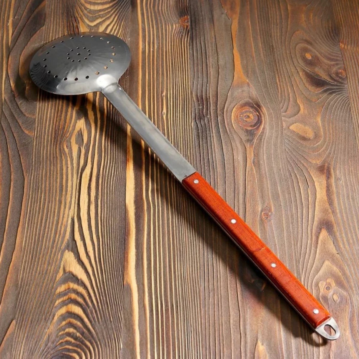 Ladle for Uzbek kazan 64 cm with wooden handle