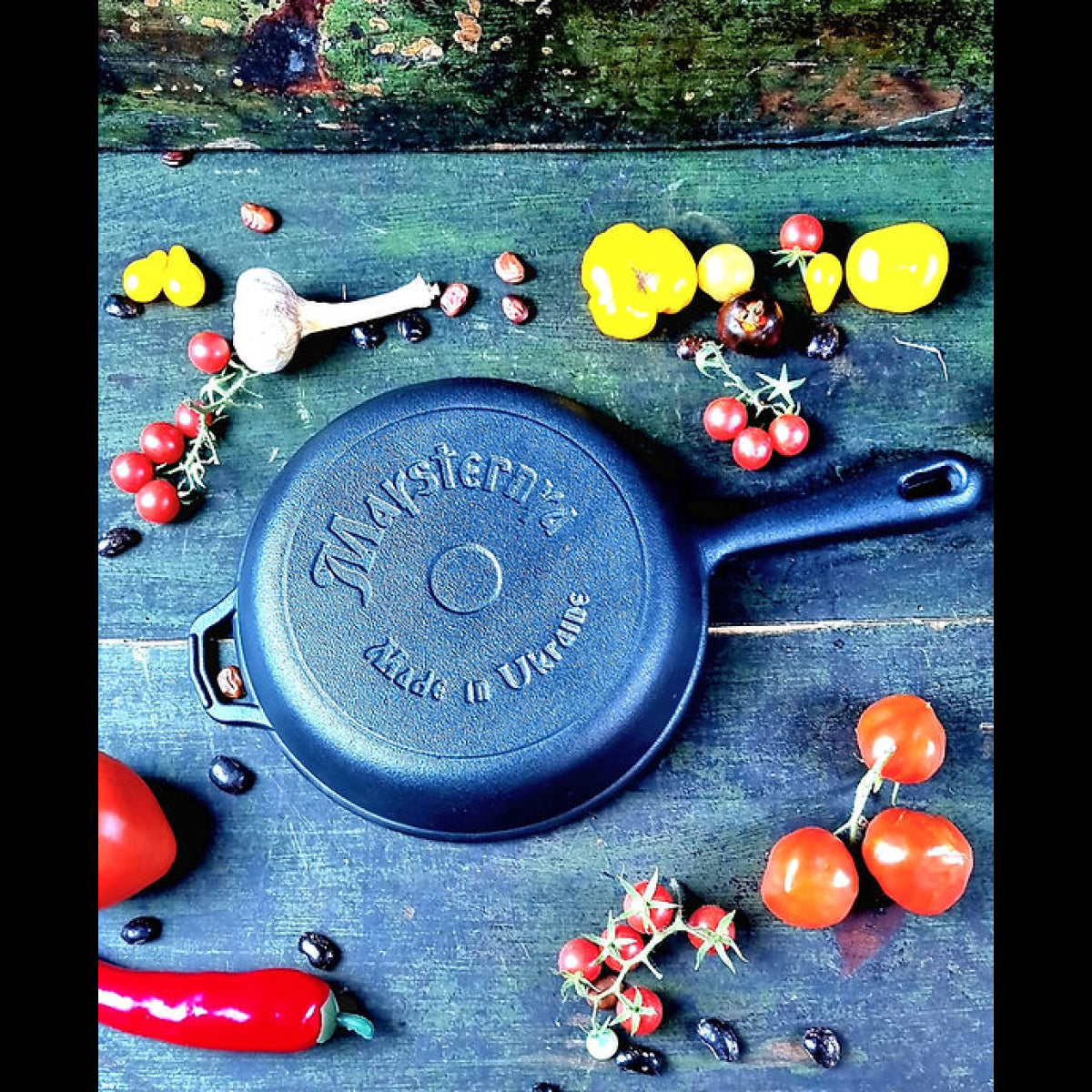 Сковорода чугунная «Майстерня» 22х4 см с литой ручкой (Т2012)