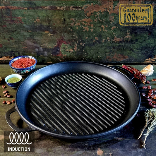 Сковорода-гриль чугунная "Майстерня" 40х4 см (Т400-40ГР)