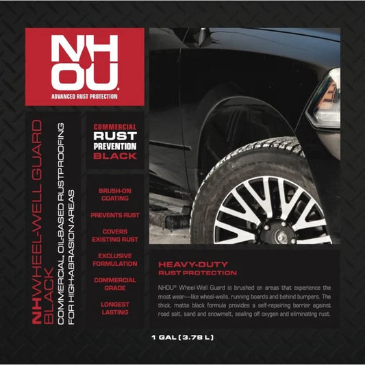 NHOU® Wheel-Well Guard Black HD — 0,5kg Heavy-Duty Rust Coating