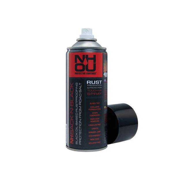 NHOU® melnās rūsas novēršanas eļļas pārklājuma aerosols – 400 ml aerosols