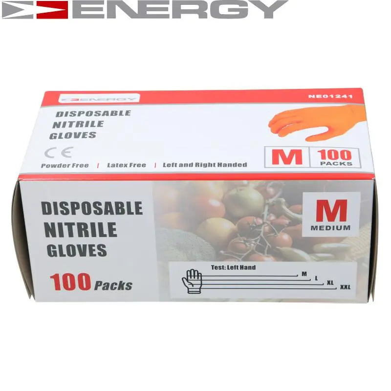 Нитриловые перчатки Energy, 100 шт., размер M.