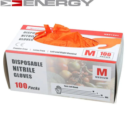 NITRILE GLOVES ENERGY 100 PCS M