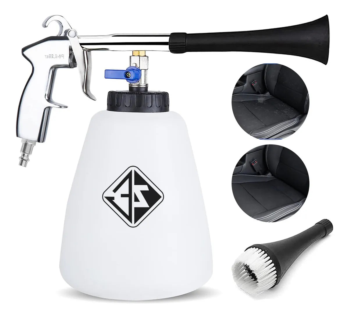 пневматический пистолет для химчистки салона автомобиля, известный как «Торнадор» (Tornador). 