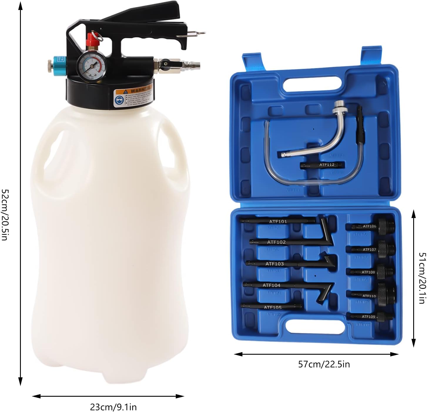 Pneumatic oil changer for gearboxes 10L 03-1165
