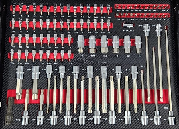 Profesionāli instrumentu ratiņi FTools (284 gabali) 8/8