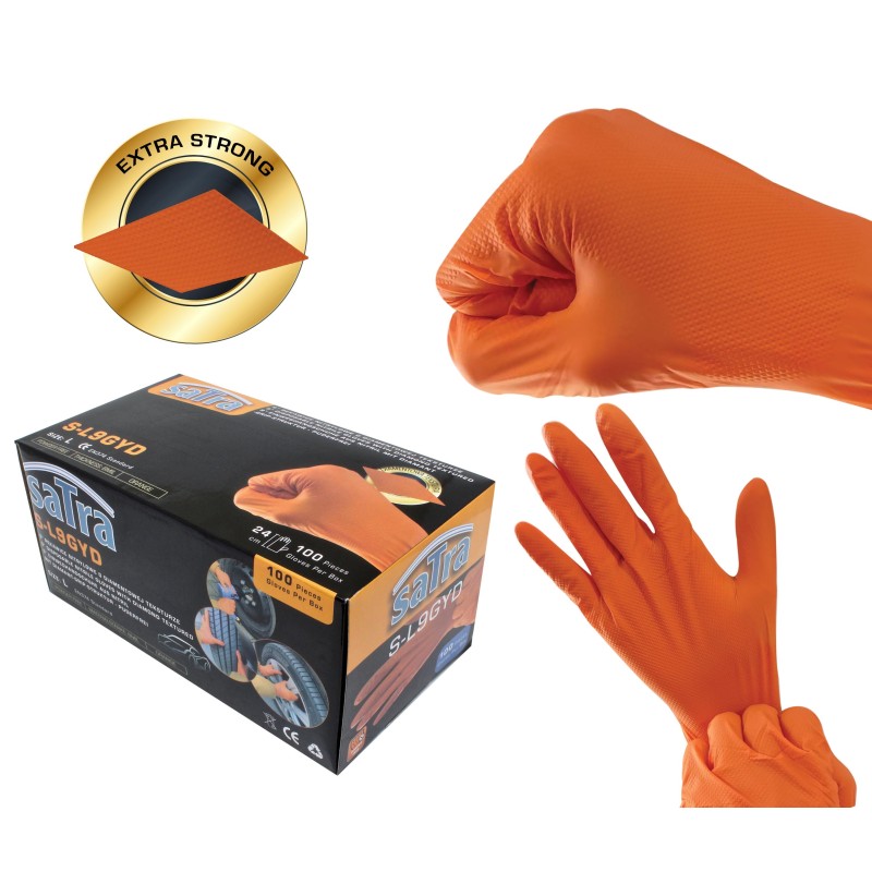 Professional Nitrile Gloves Satra S-L9GYD • Size L (100 pcs.)