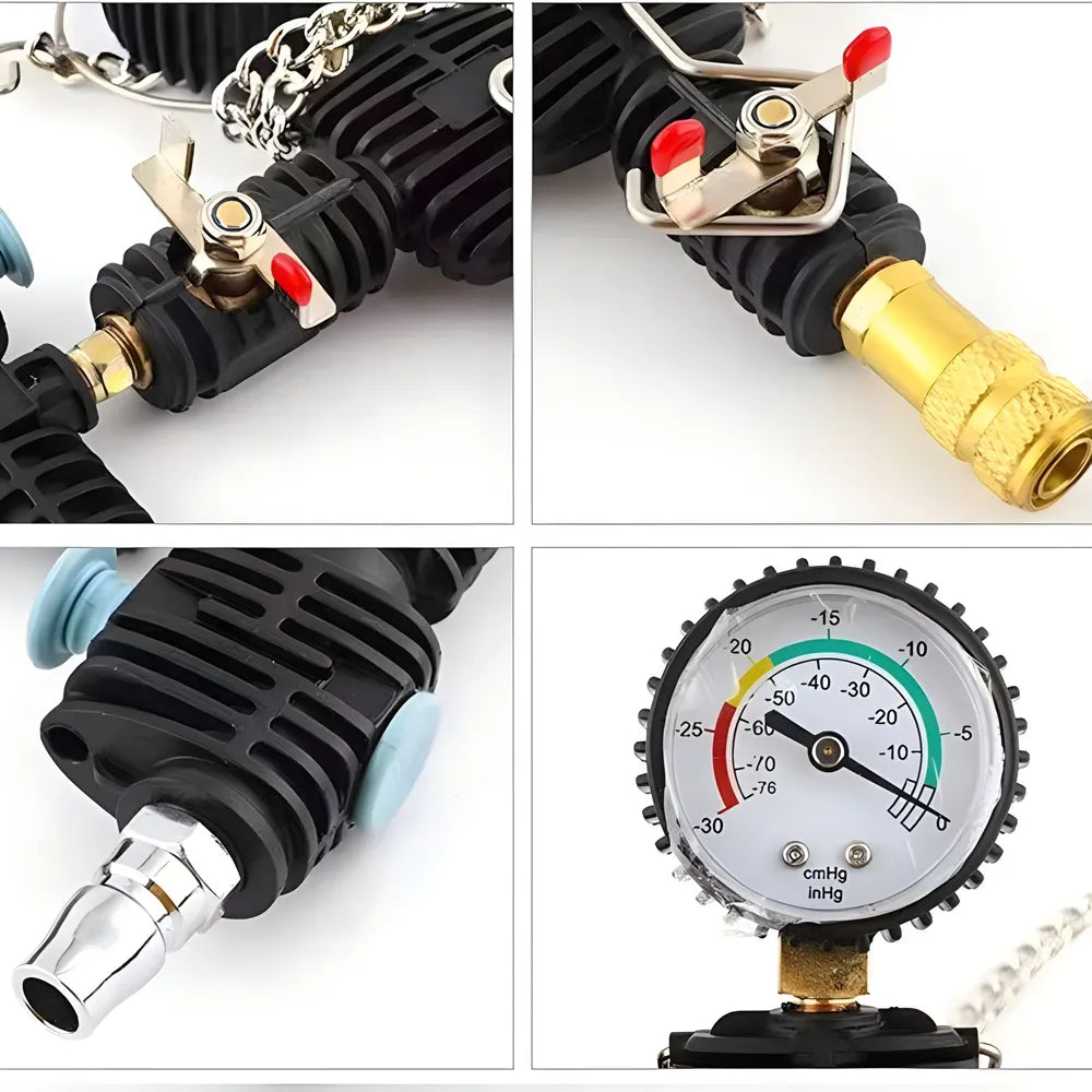 Radiatora spiediena pārbaudes komplekts, 28 gab.