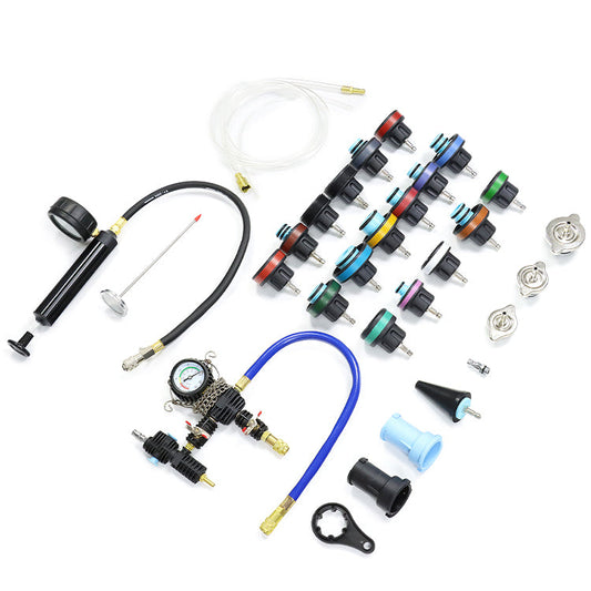 Radiatora spiediena pārbaudes komplekts, 28 gab.