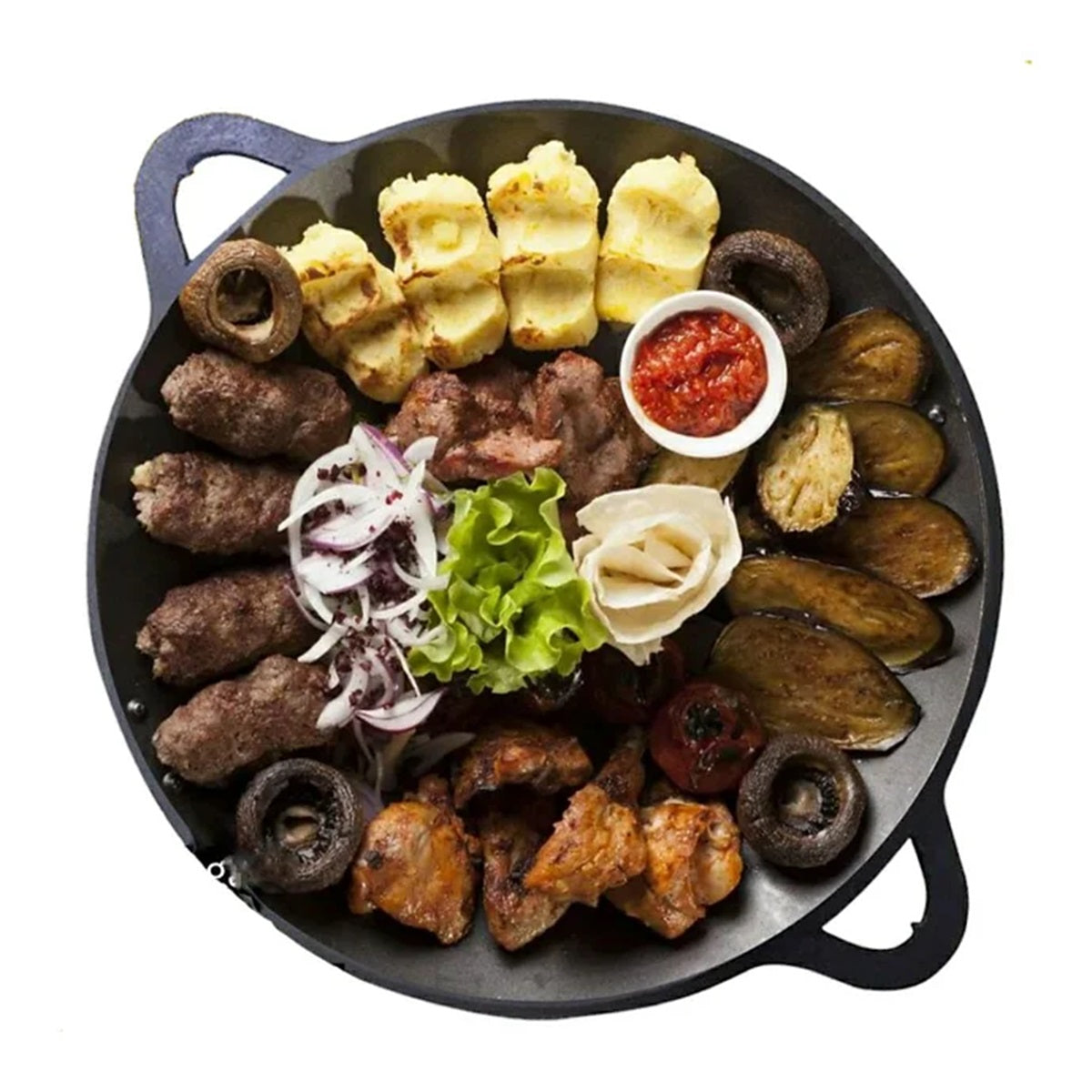 Uzbek polished frying pan (Sadž) 45cm