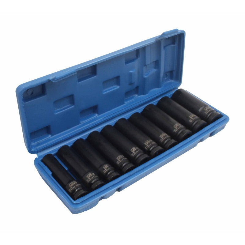 SATRA 1/2" Drive 10-Piece Deep Impact Socket Set — SKU: S-90165