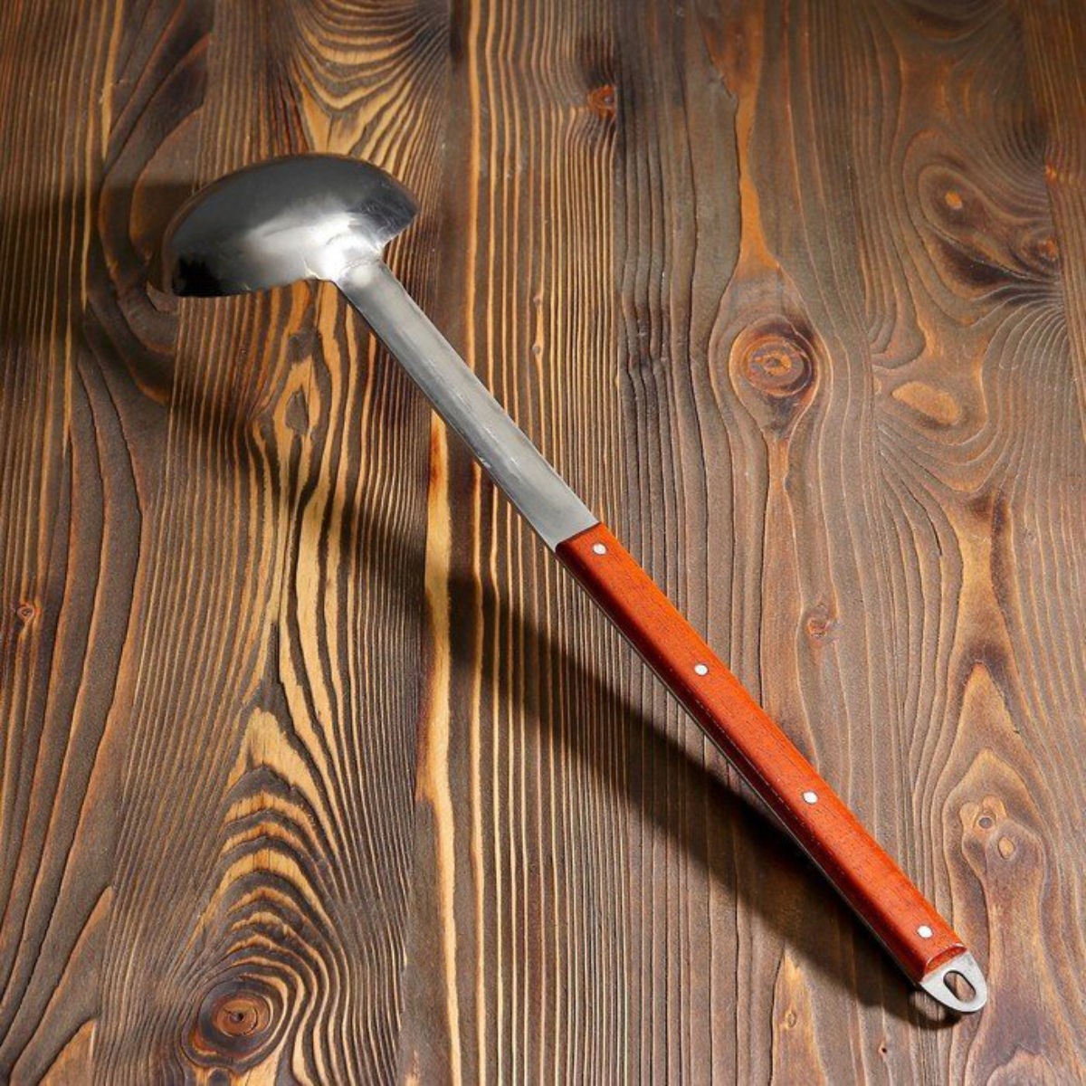 Spoon for Uzbek kazan 64 cm with wooden handle