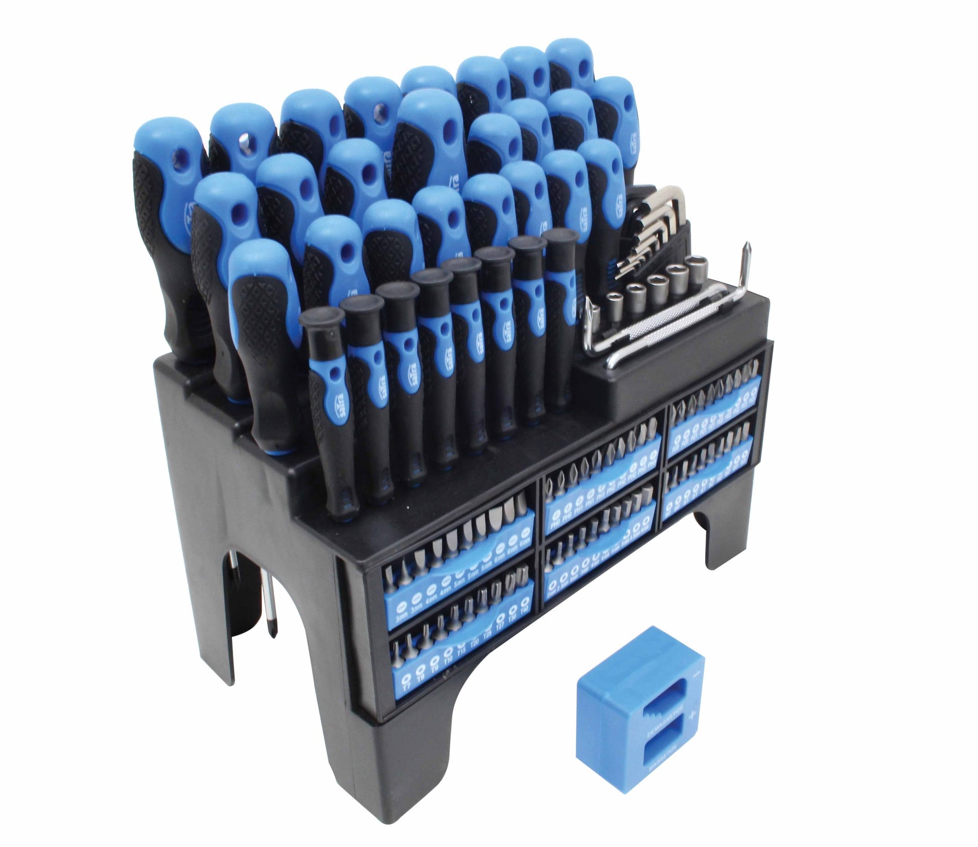 Satra S-90099 Screwdriver and Bit Set with Stand (118 Pieces)